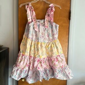 Loveshackfancy x target Jeanne tiered tie strap dress